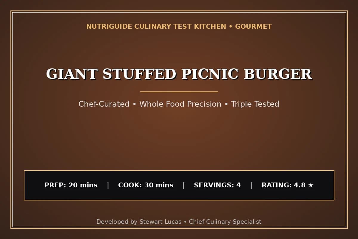 Giant Stuffed Picnic Burger