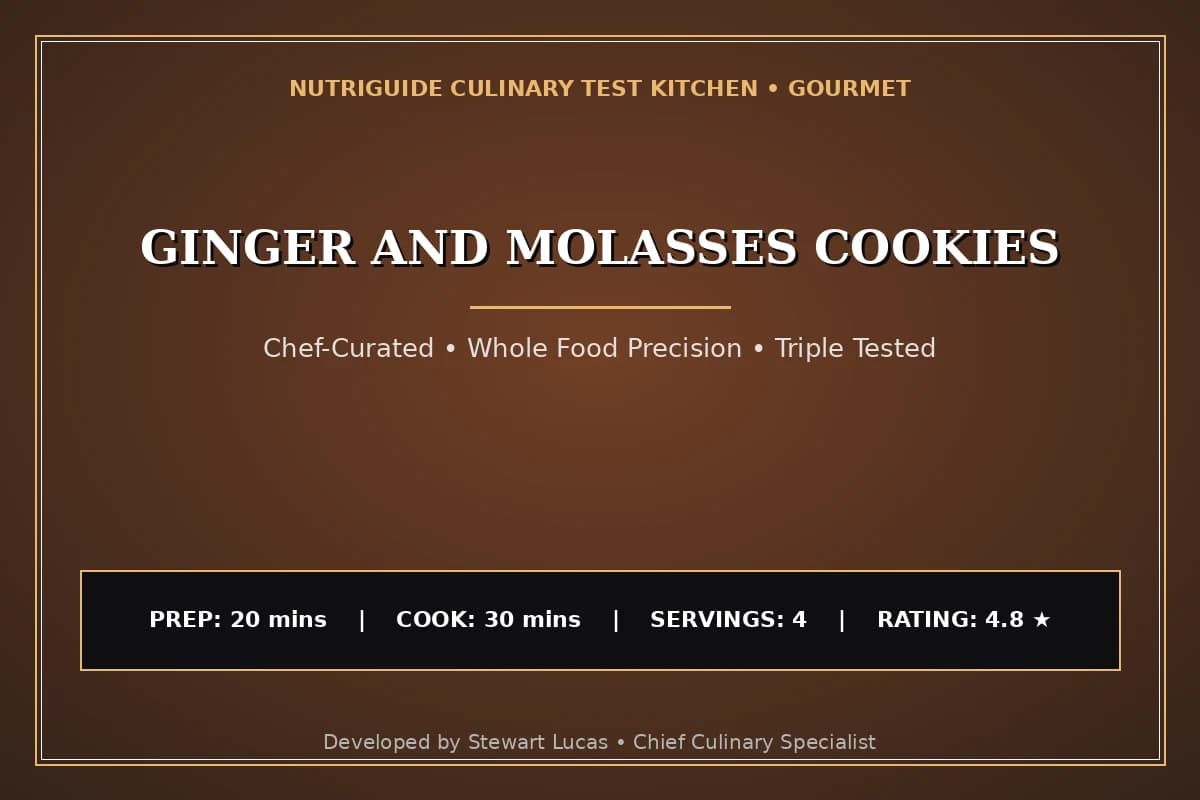 Ginger And Molasses Cookies