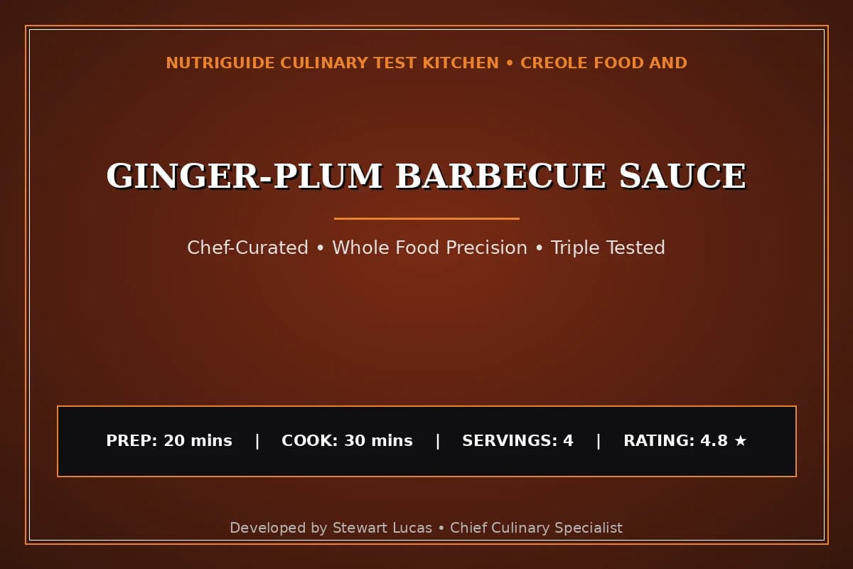 Ginger-Plum Barbecue Sauce
