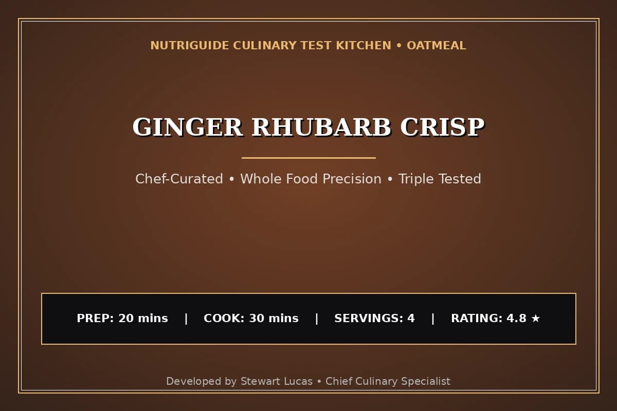 Ginger Rhubarb Crisp