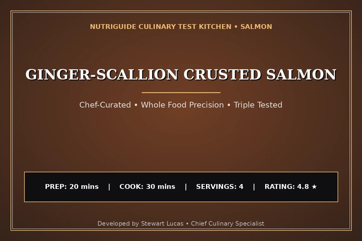 Ginger-Scallion Crusted Salmon