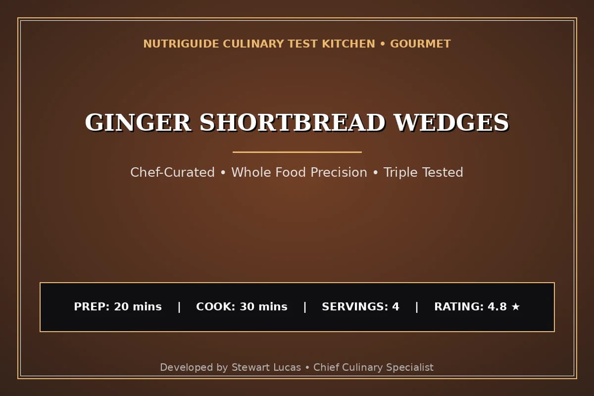 Ginger Shortbread Wedges