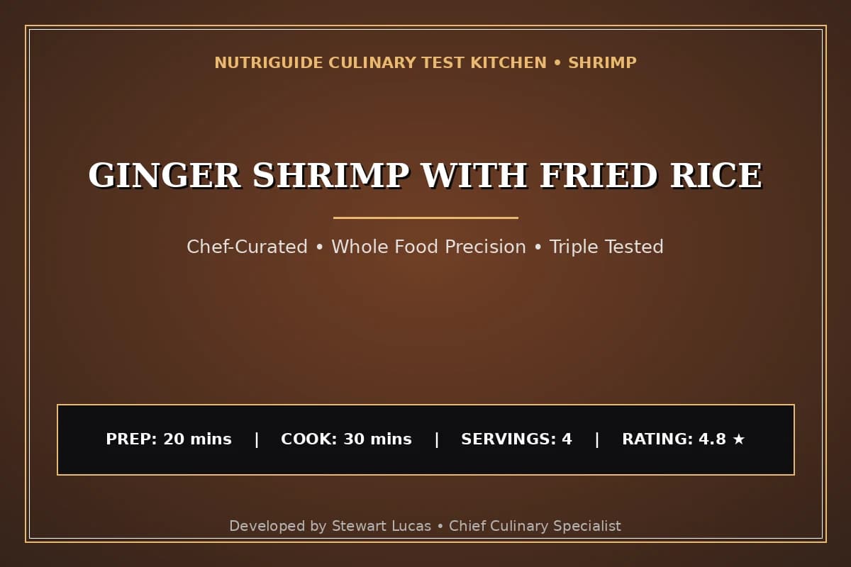 Ginger Shrimp With Fried Rice