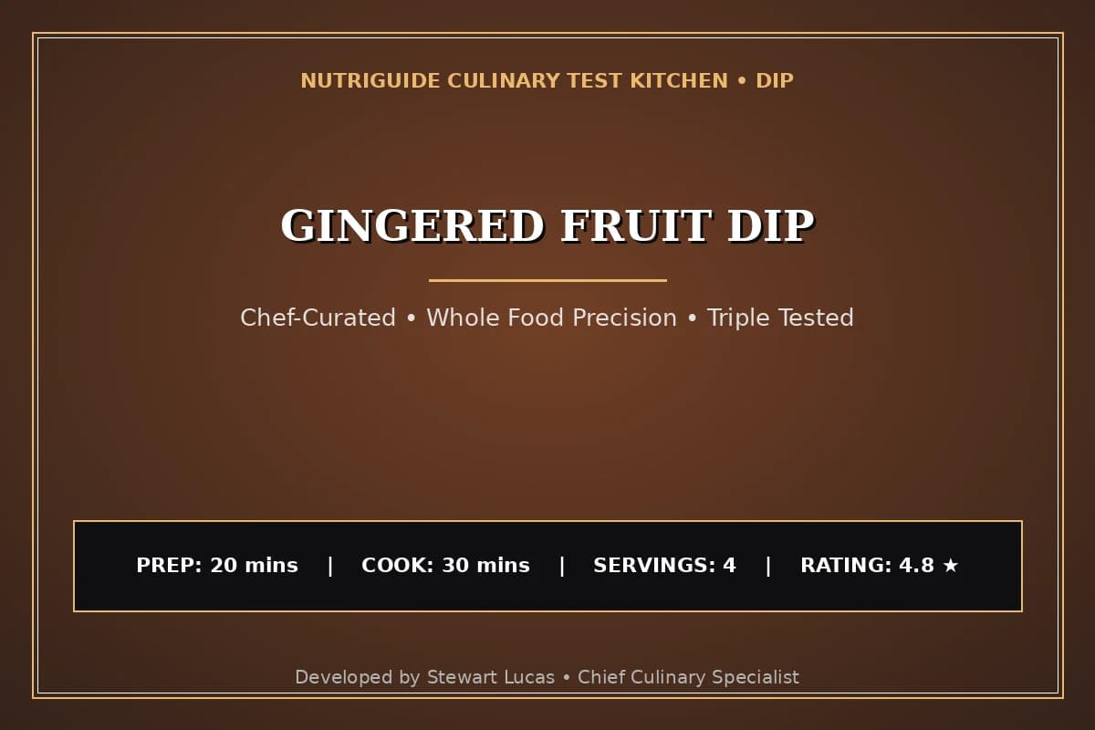Gingered Fruit Dip
