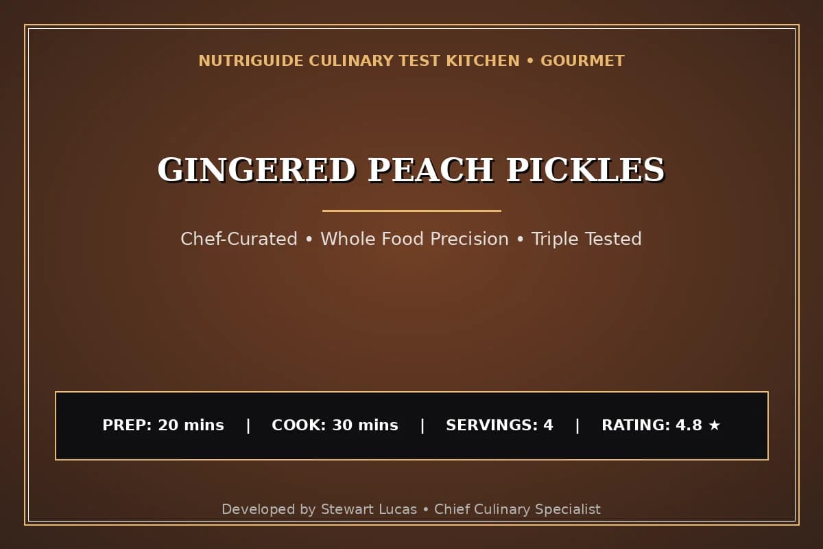 Gingered Peach Pickles