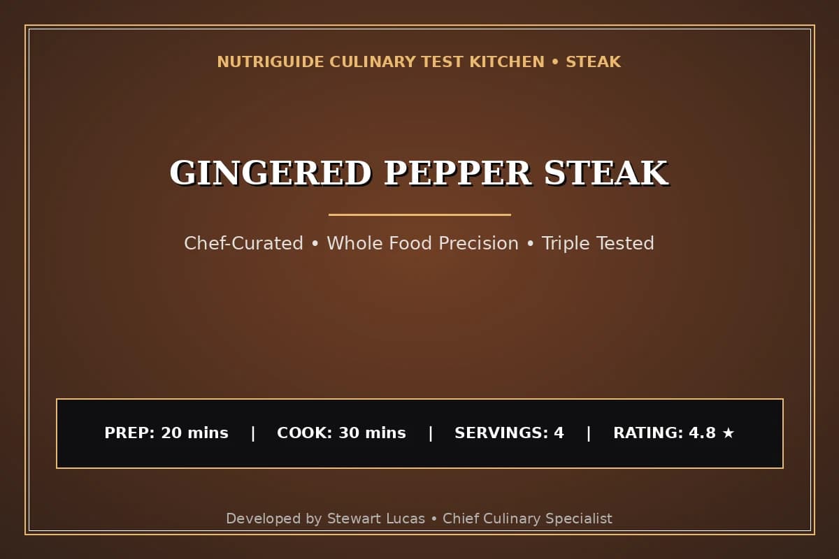 Gingered Pepper Steak