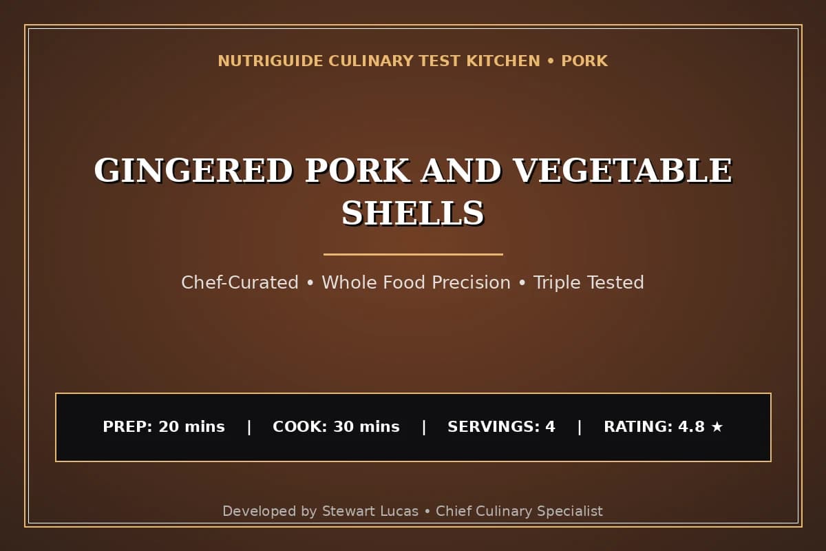 Gingered Pork And Vegetable Shells