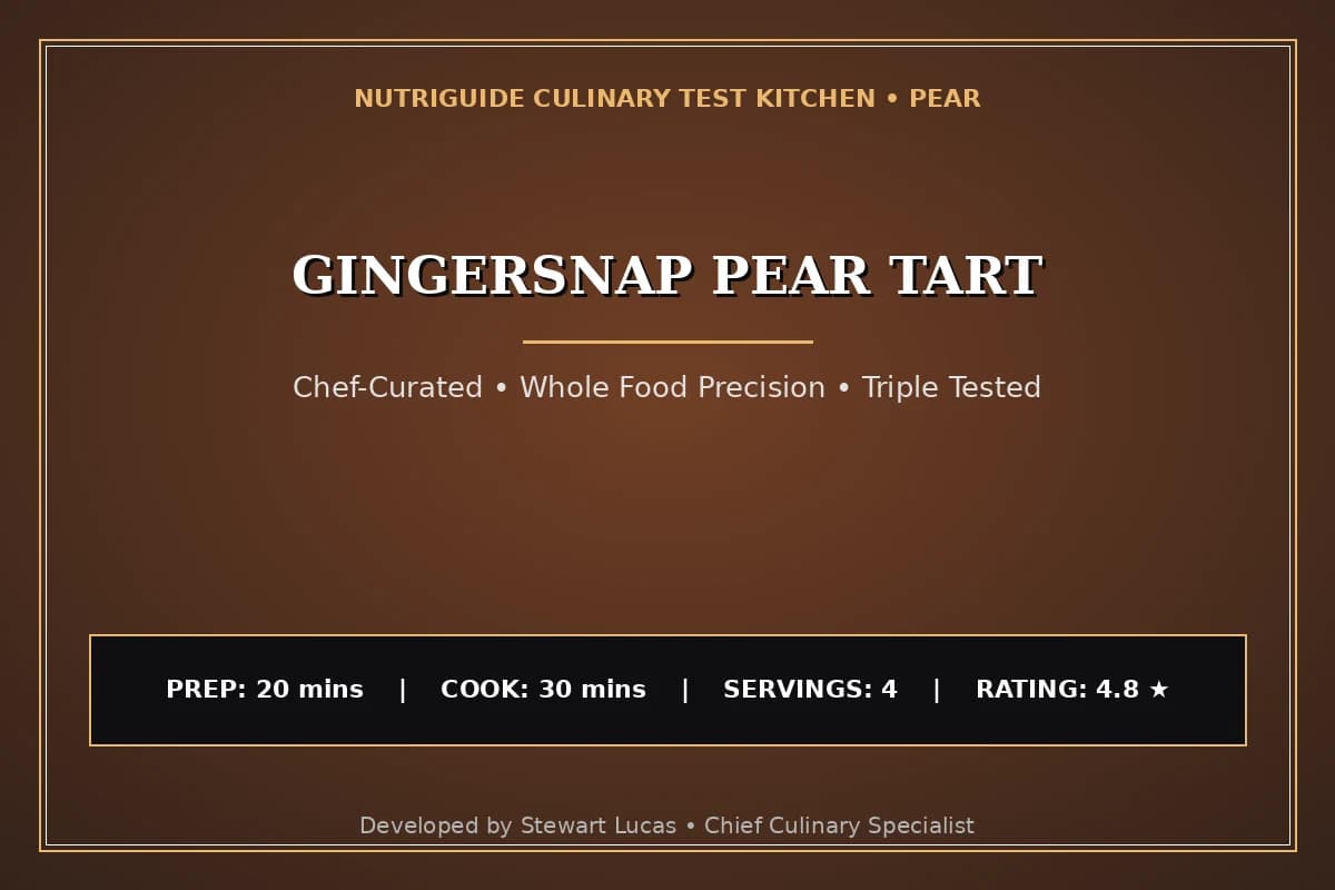 Gingersnap Pear Tart