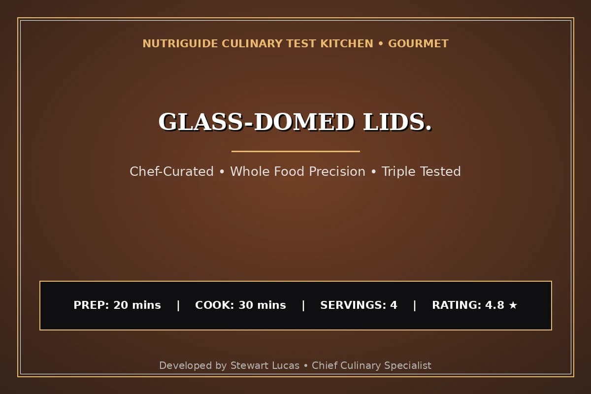 Glass-Domed Lids.