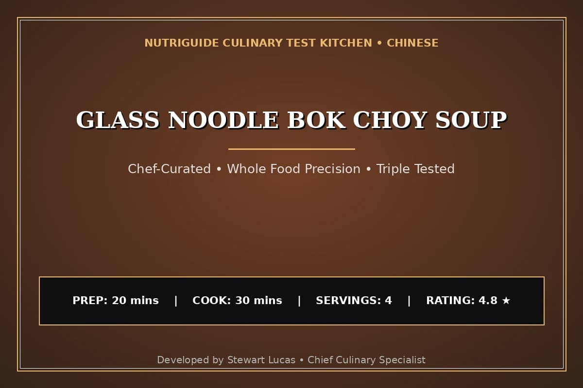 Glass Noodle Bok Choy Soup