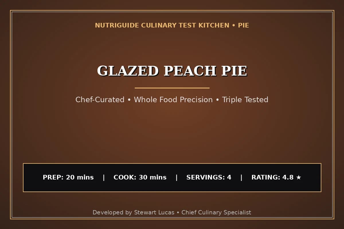Glazed Peach Pie
