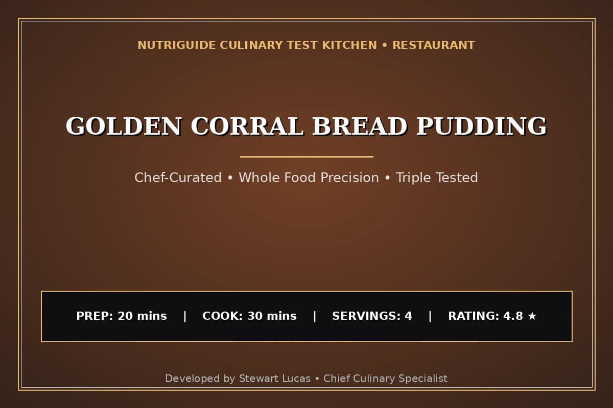 Golden Corral Bread Pudding
