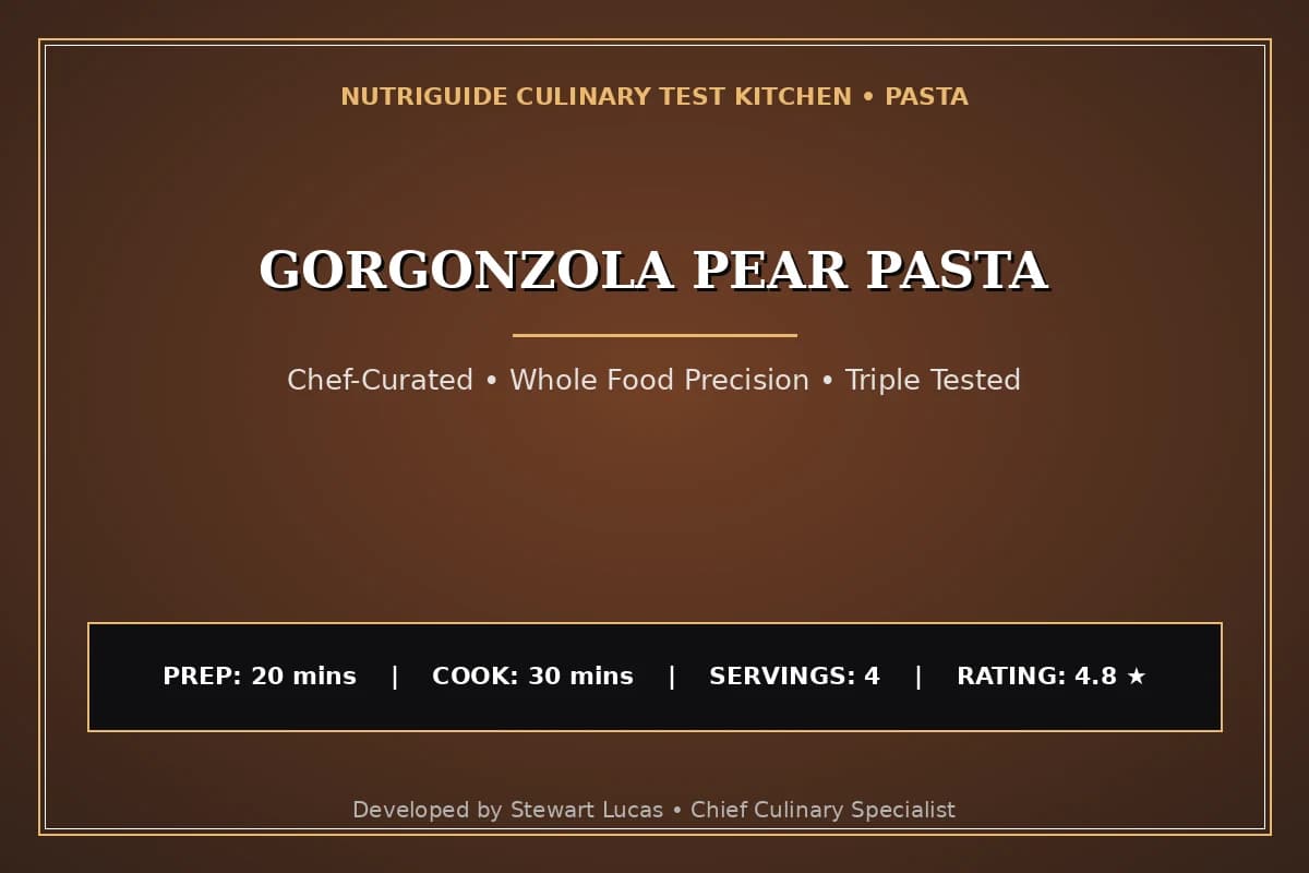 Gorgonzola Pear Pasta