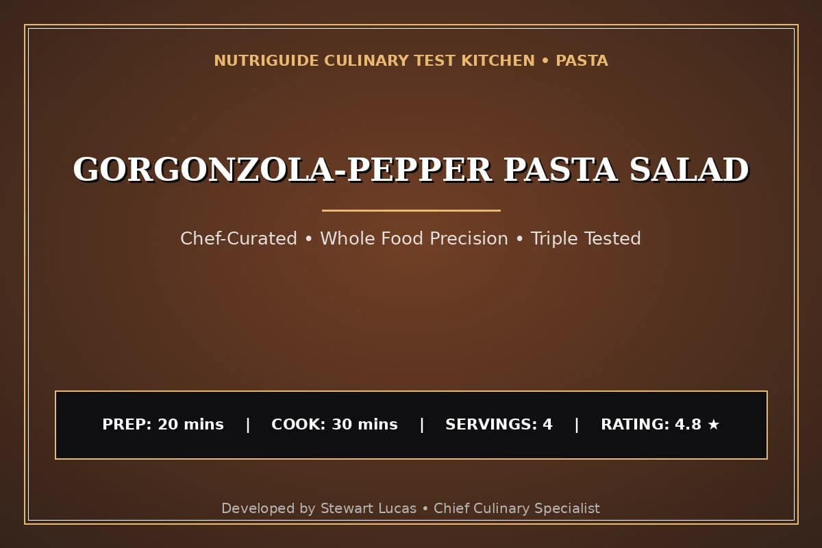 Gorgonzola-Pepper Pasta Salad