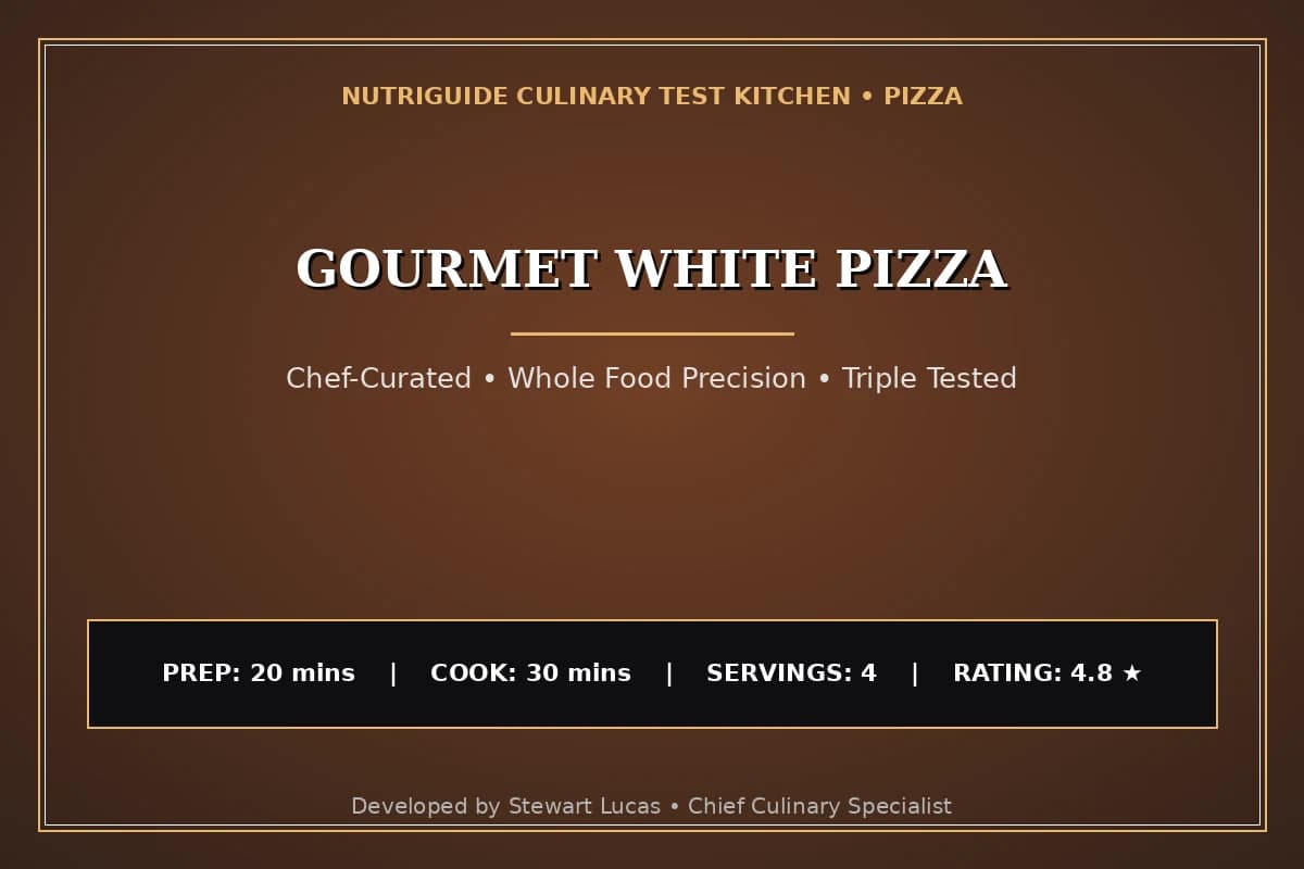 Gourmet White Pizza