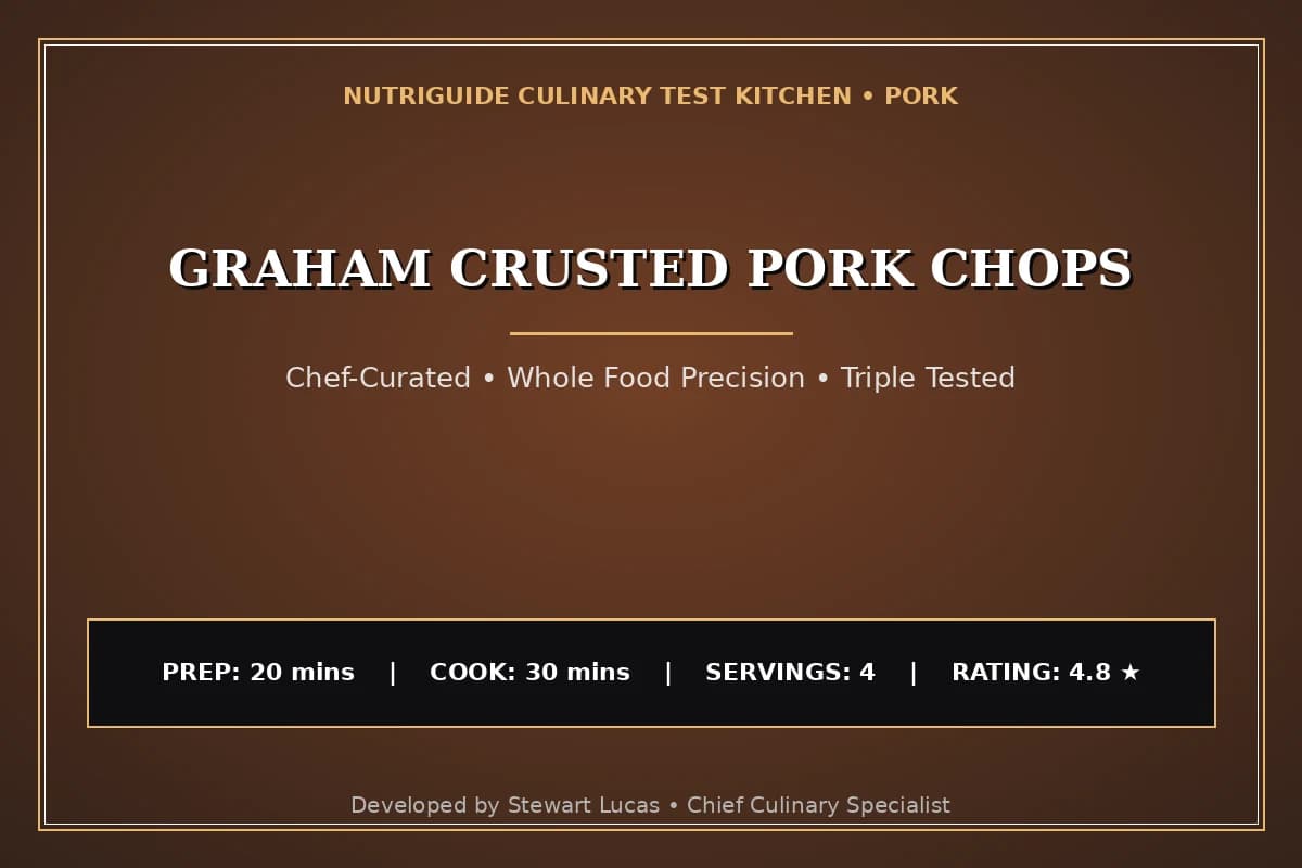 Graham Crusted Pork Chops