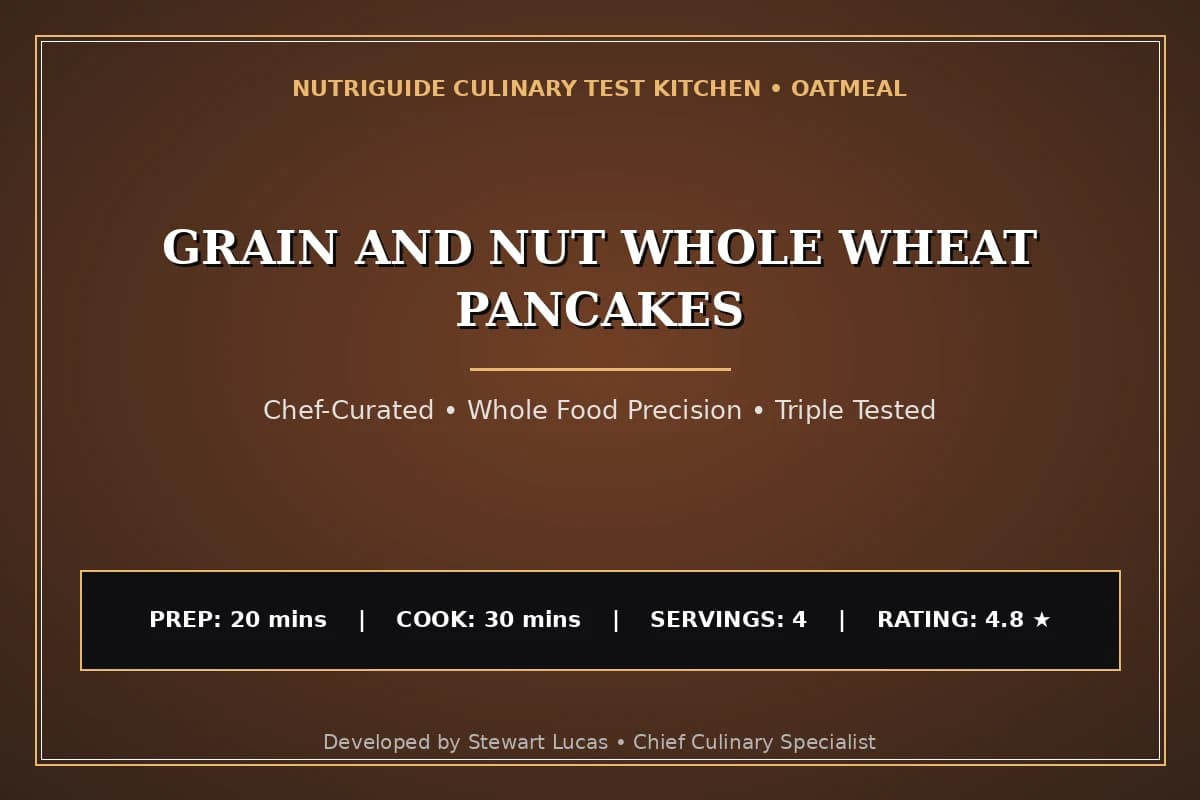 Grain And Nut Whole Wheat Pancakes