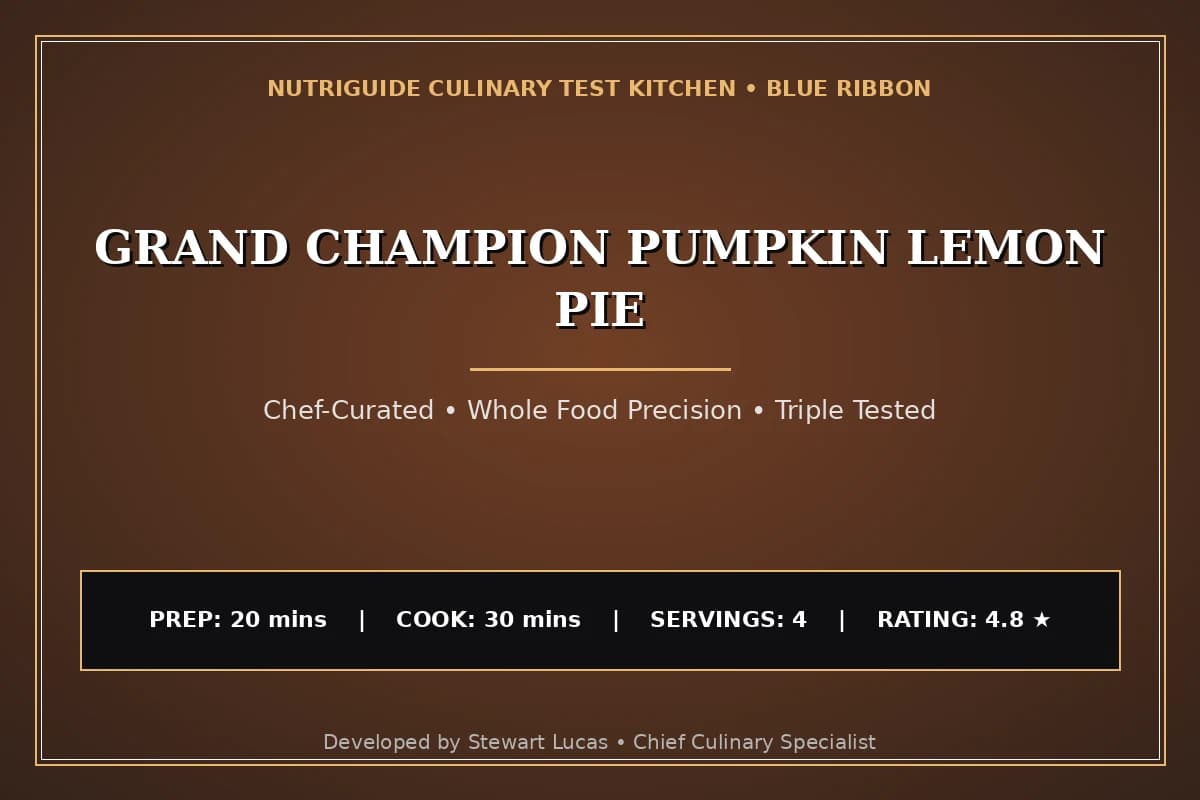 Grand Champion Pumpkin Lemon Pie