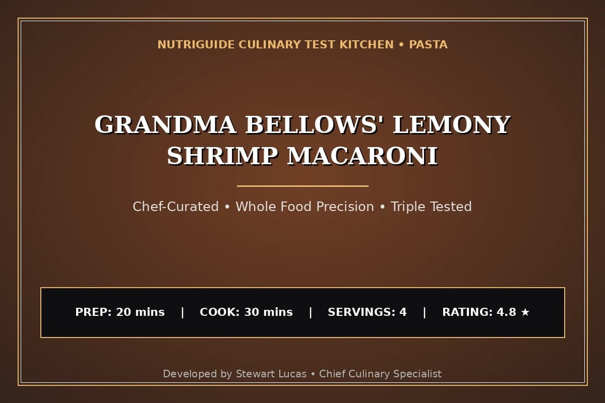 Grandma Bellows' Lemony Shrimp Macaroni
