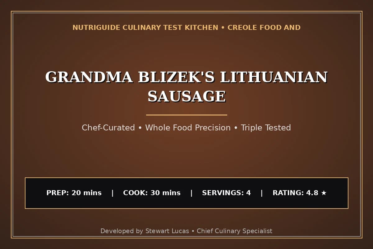 Grandma Blizek'S Lithuanian Sausage