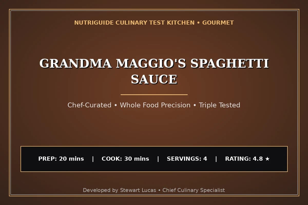 Grandma Maggio'S Spaghetti Sauce