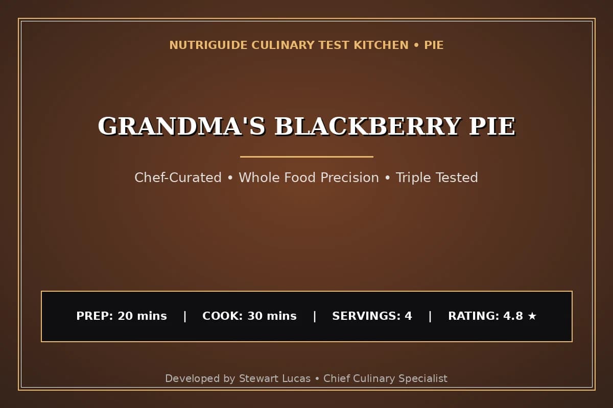 Grandma'S Blackberry Pie