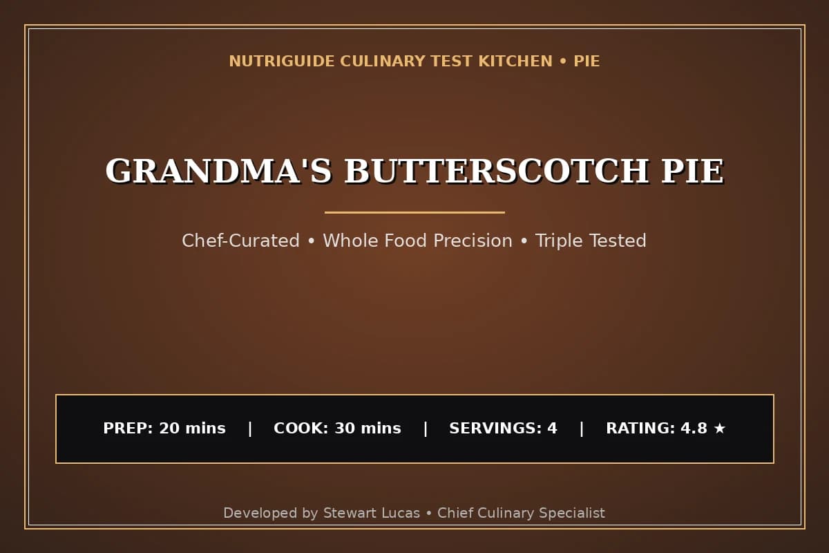 Grandma'S Butterscotch Pie