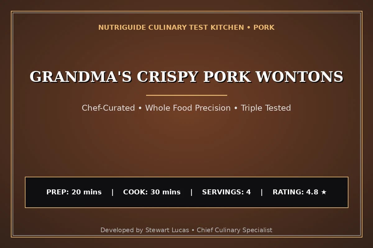 Grandma'S Crispy Pork Wontons
