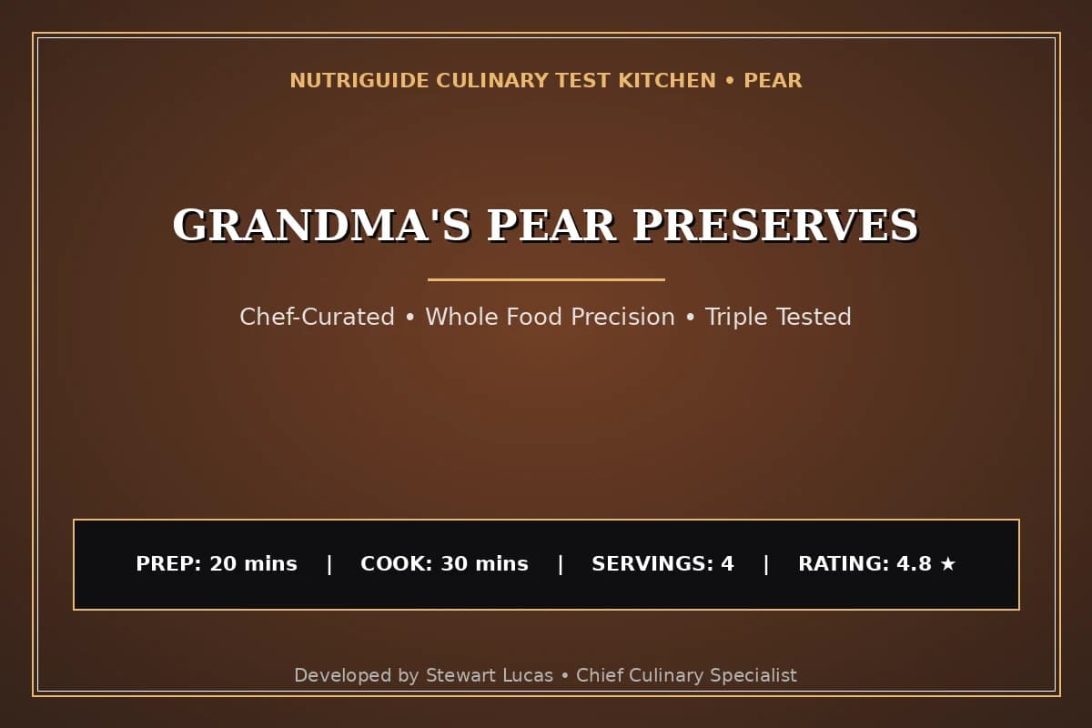 Grandma'S Pear Preserves