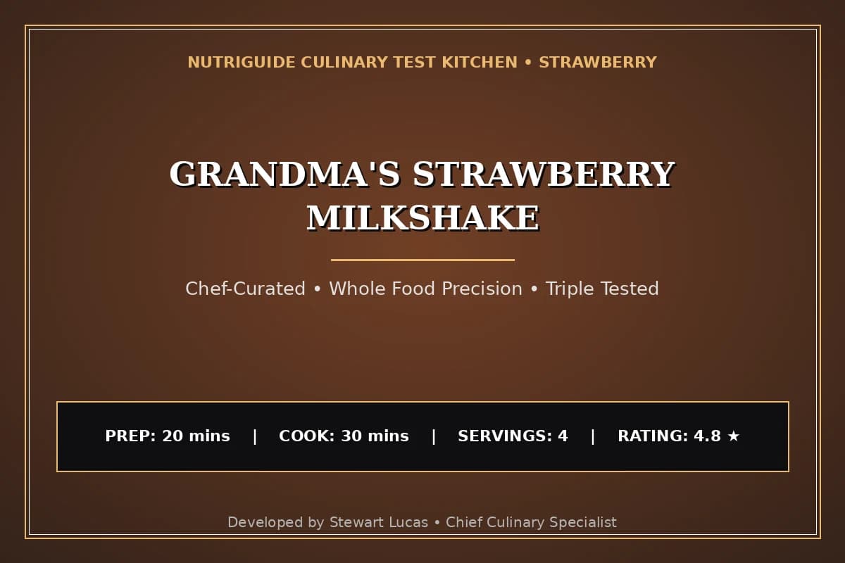 Grandma'S Strawberry Milkshake