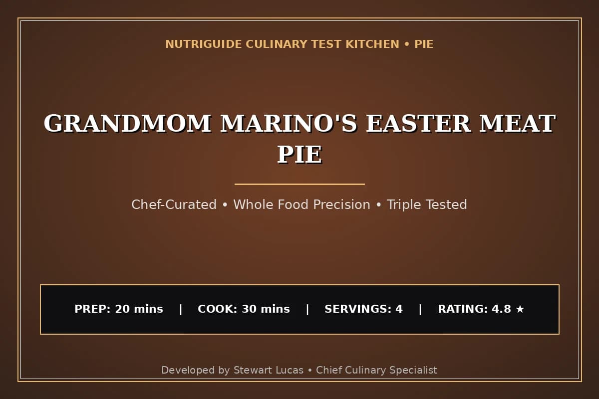 Grandmom Marino'S Easter Meat Pie