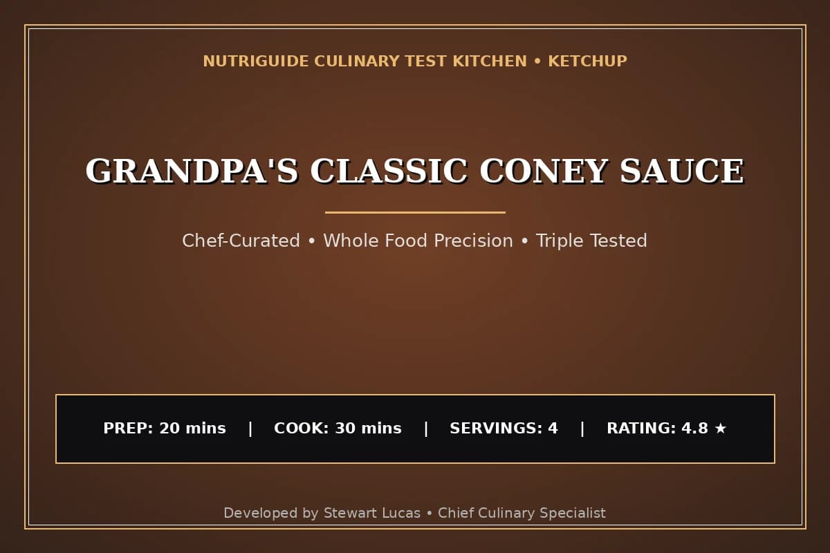 Grandpa'S Classic Coney Sauce