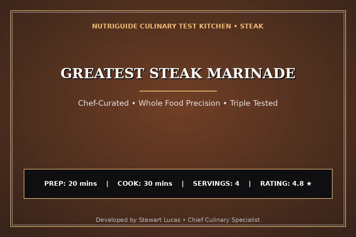 Greatest Steak Marinade