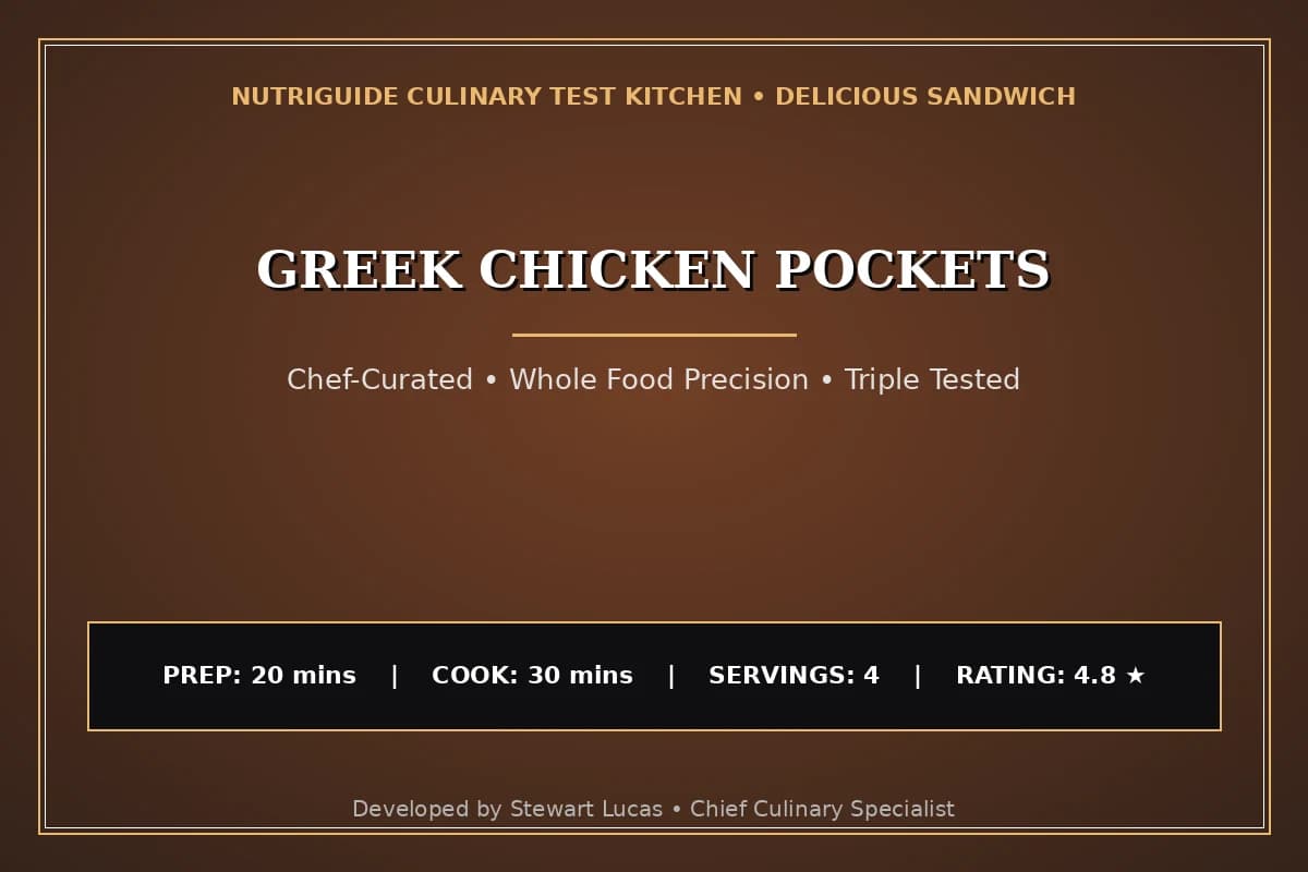Greek Chicken Pockets