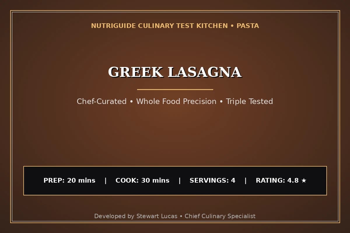 Greek Lasagna