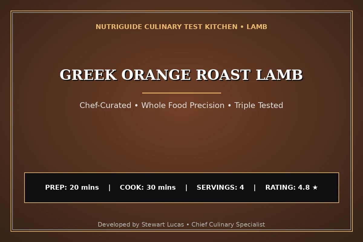 Greek Orange Roast Lamb