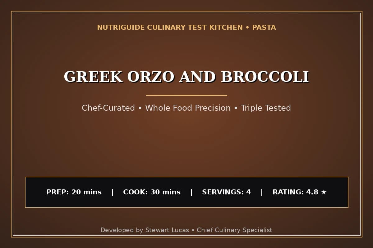 Greek Orzo And Broccoli