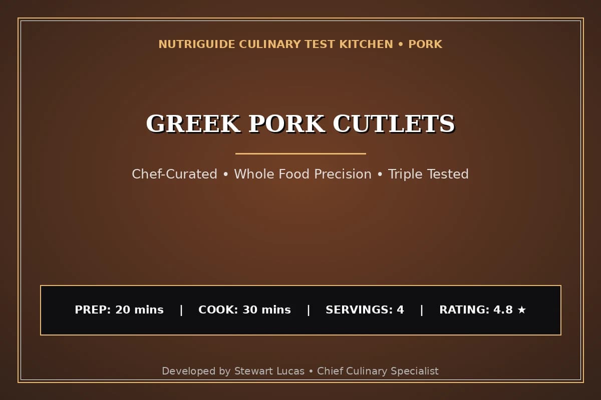 Greek Pork Cutlets