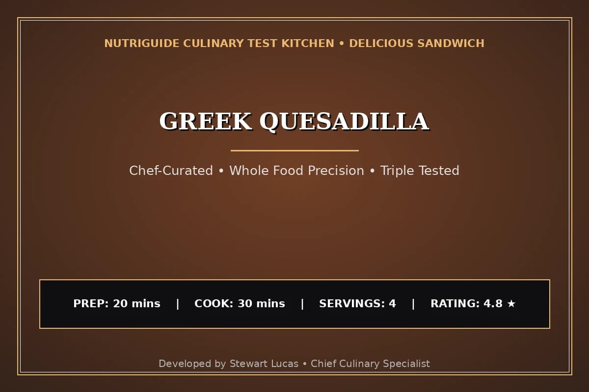 Greek Quesadilla