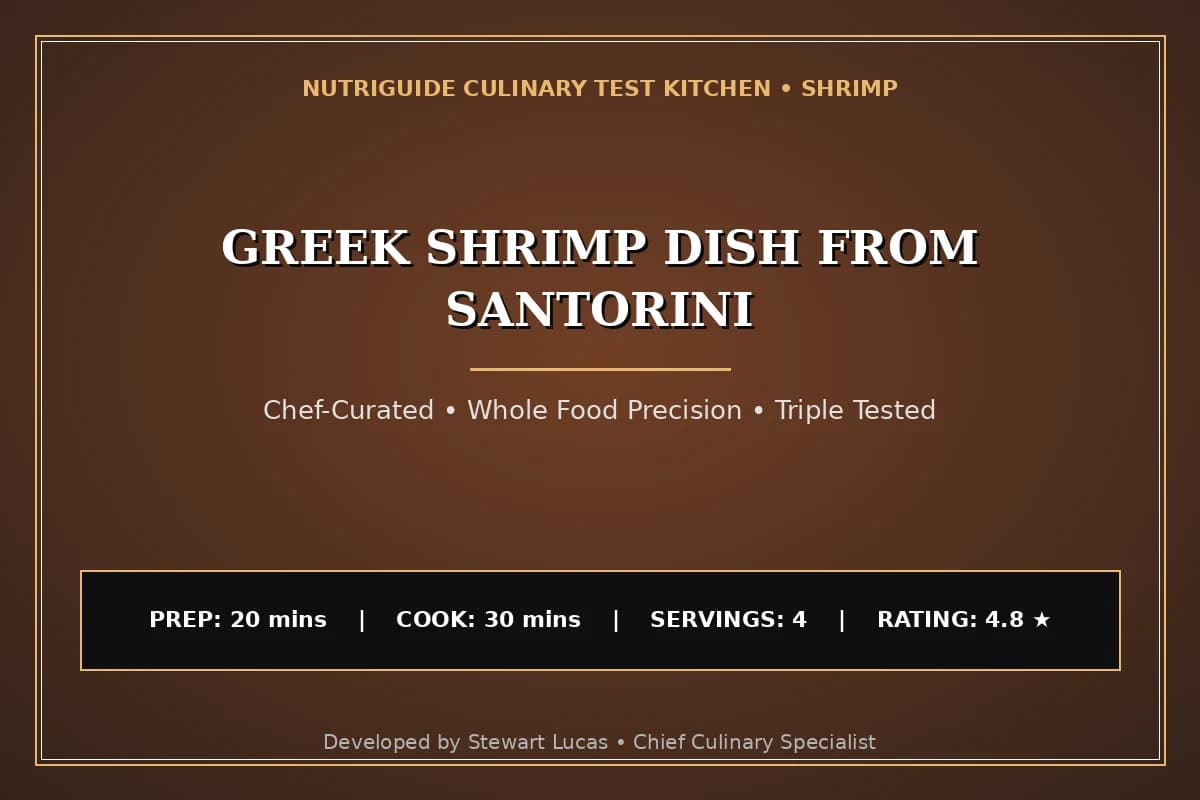 Greek Shrimp Dish From Santorini