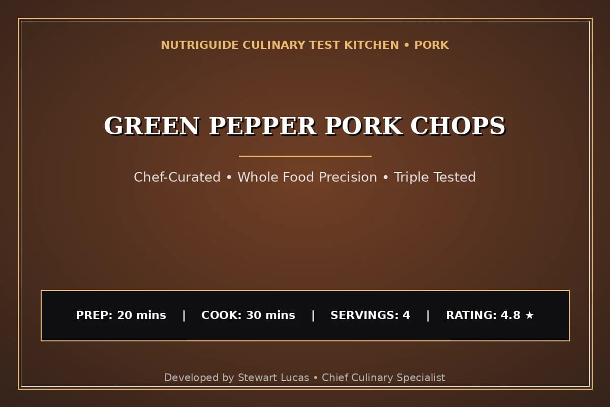Green Pepper Pork Chops