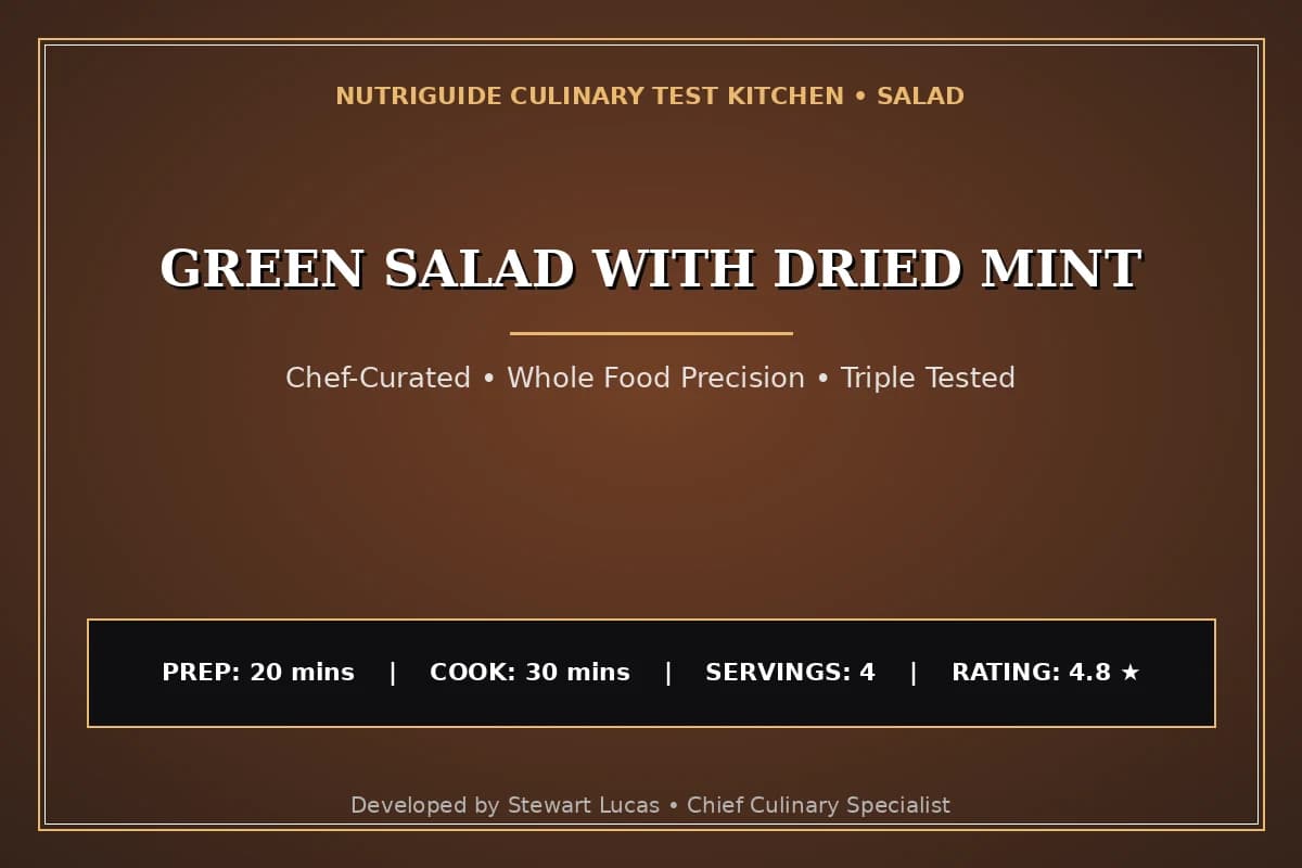 Green Salad With Dried Mint