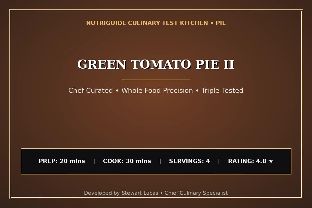 Green Tomato Pie Ii
