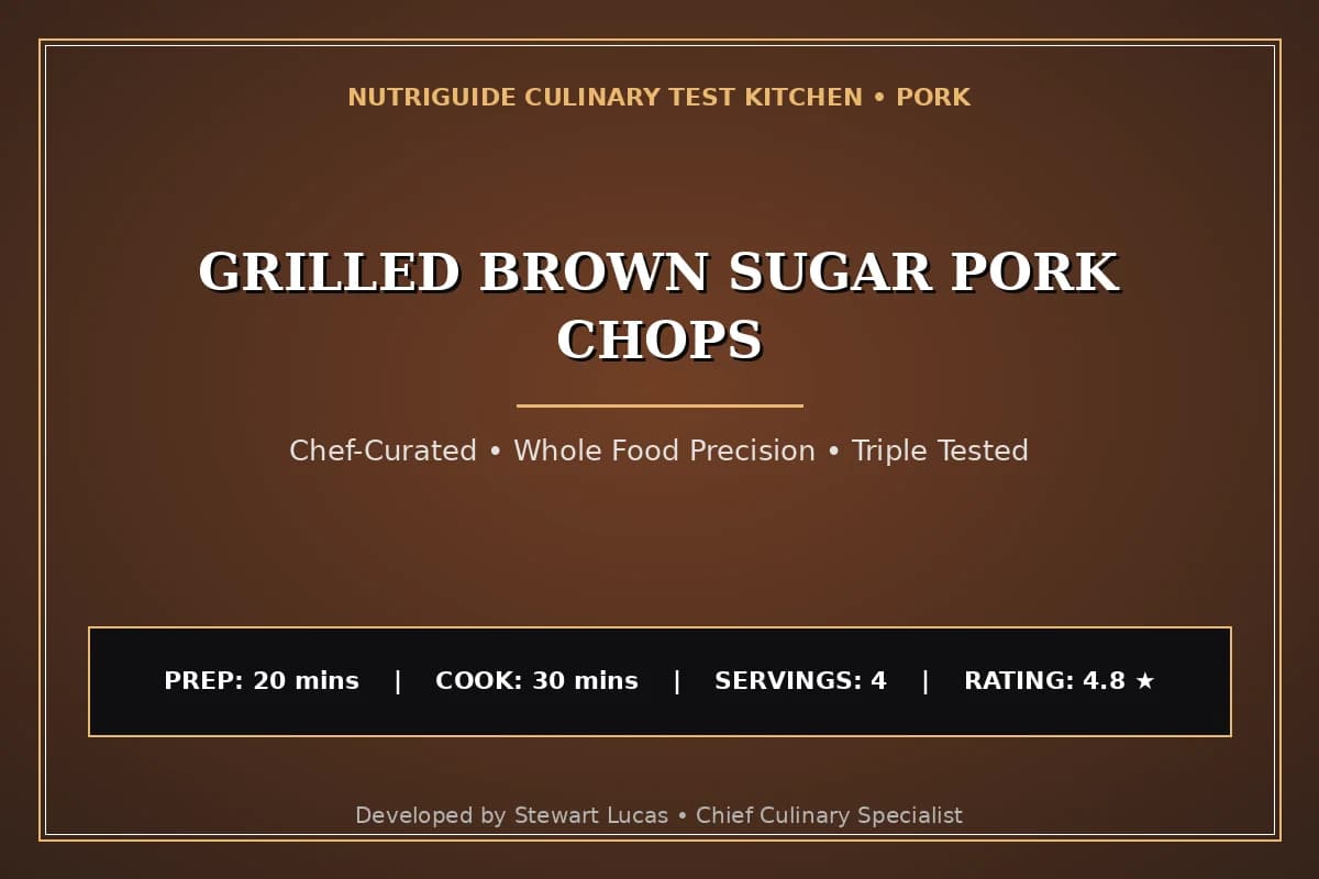Grilled Brown Sugar Pork Chops
