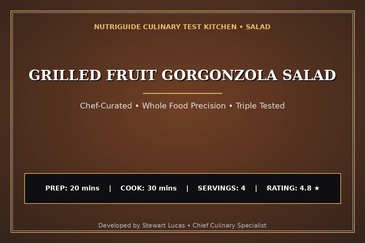Grilled Fruit Gorgonzola Salad