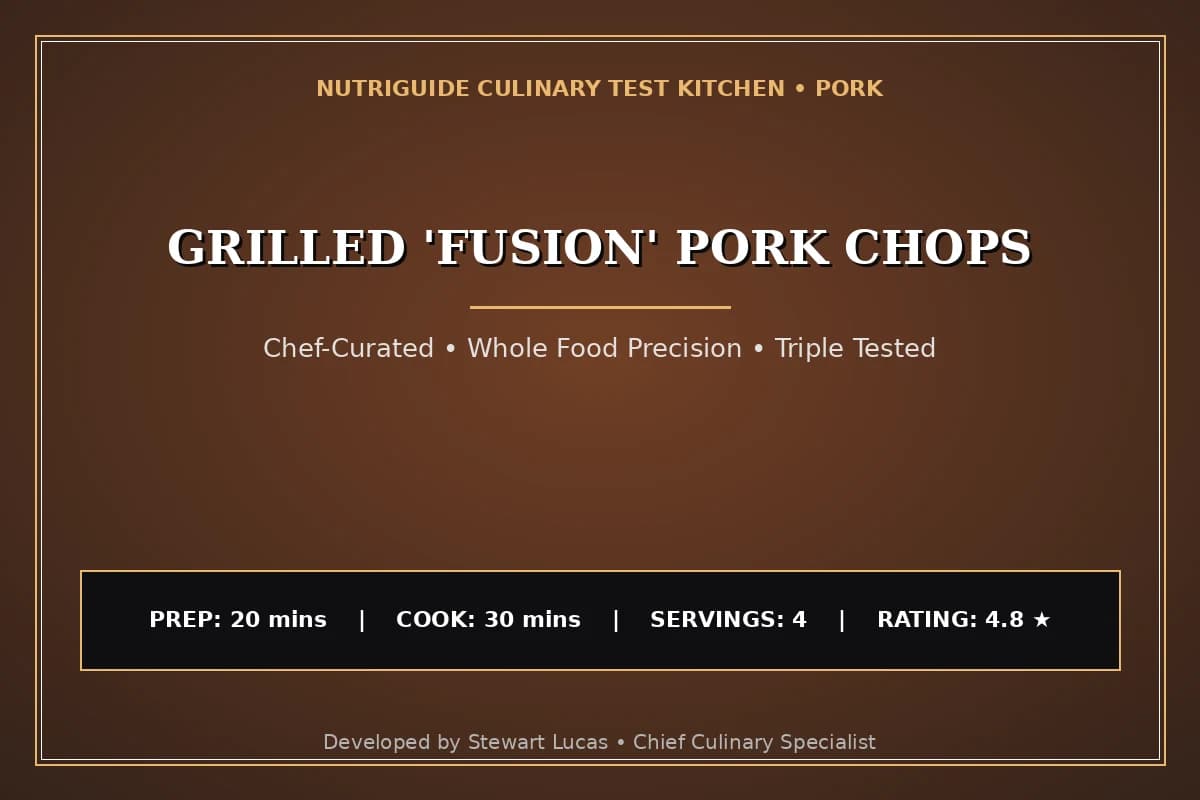 Grilled 'Fusion' Pork Chops