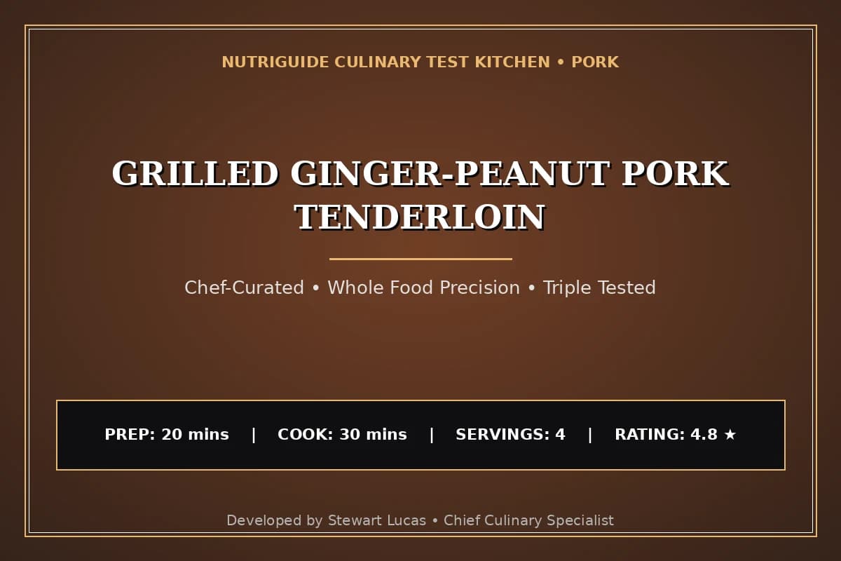 Grilled Ginger-Peanut Pork Tenderloin