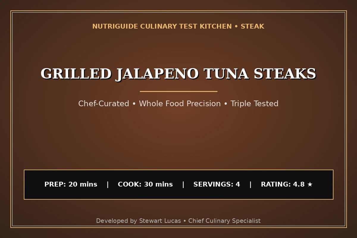 Grilled Jalapeno Tuna Steaks