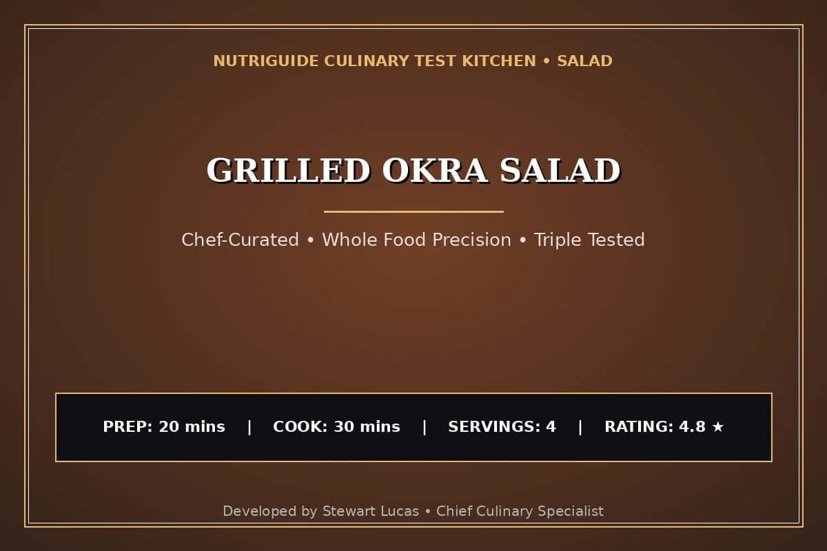 Grilled Okra Salad