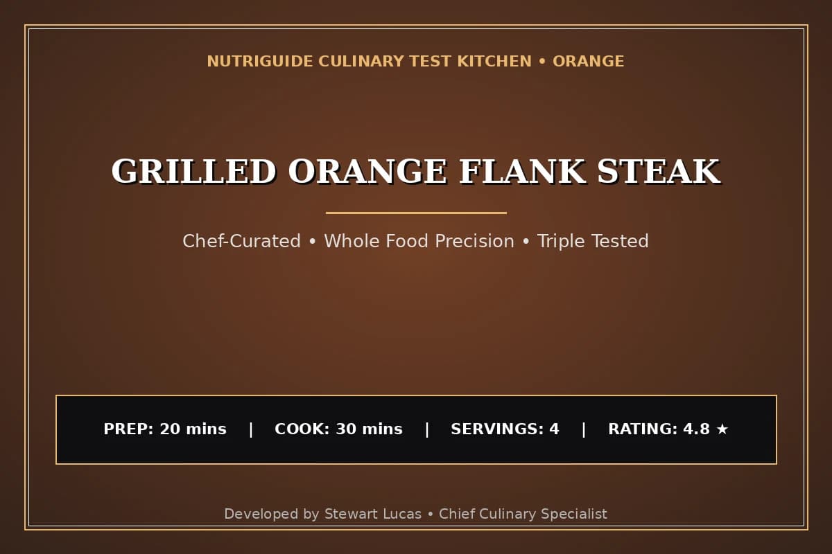 Grilled Orange Flank Steak